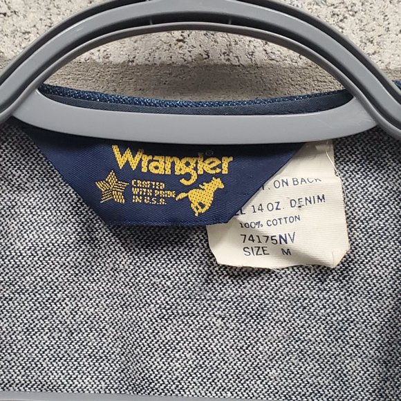 Womens Vintage Wrangler Denim Vest Size Medium - Picture 2 of 3